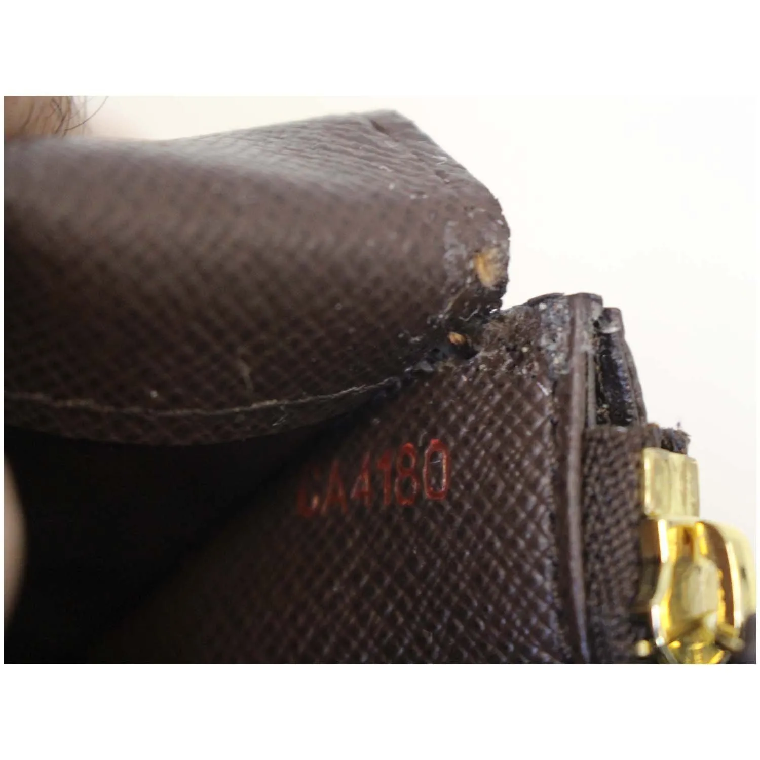 LOUIS VUITTON Insolite Damier Ebene Wallet Brown