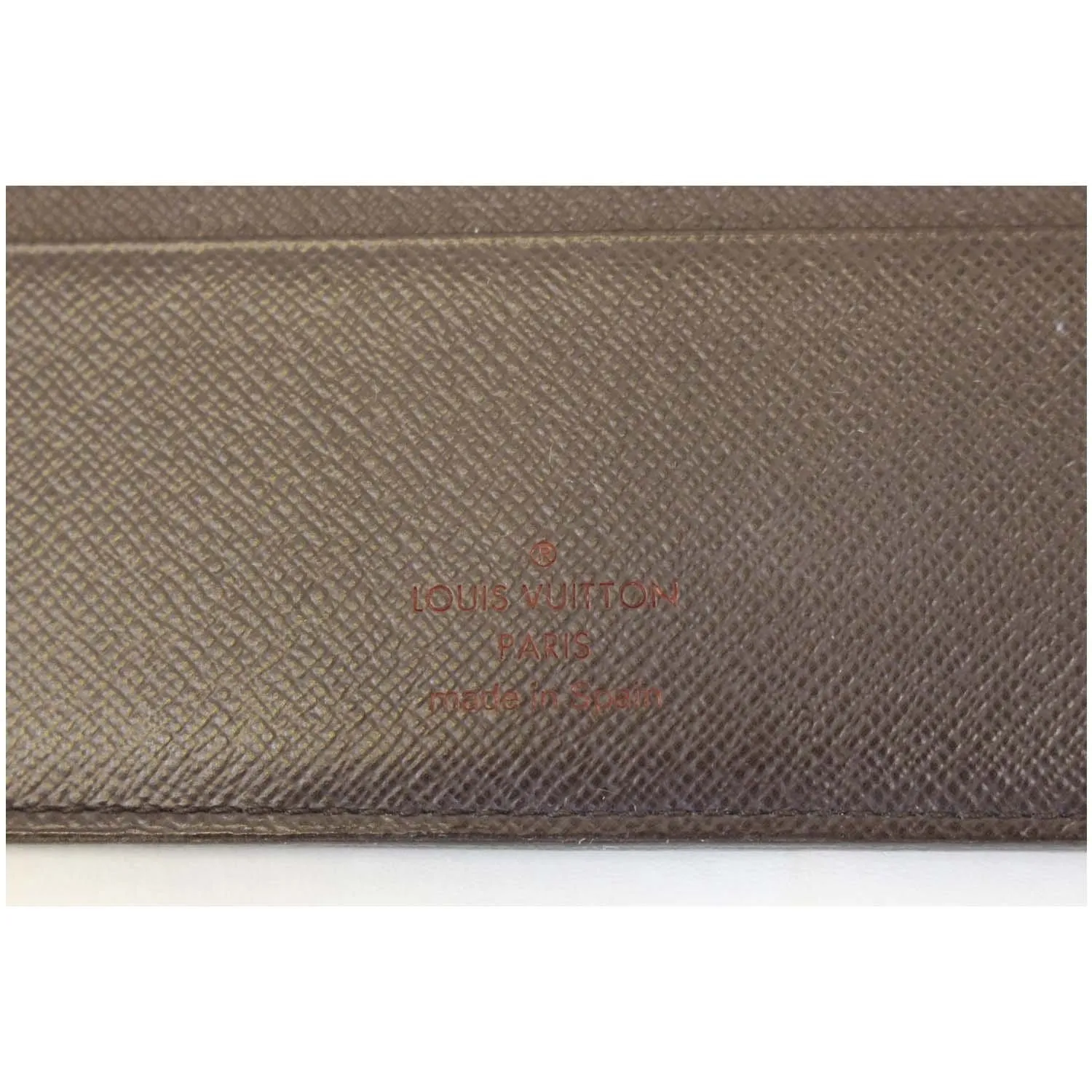 LOUIS VUITTON Insolite Damier Ebene Wallet Brown