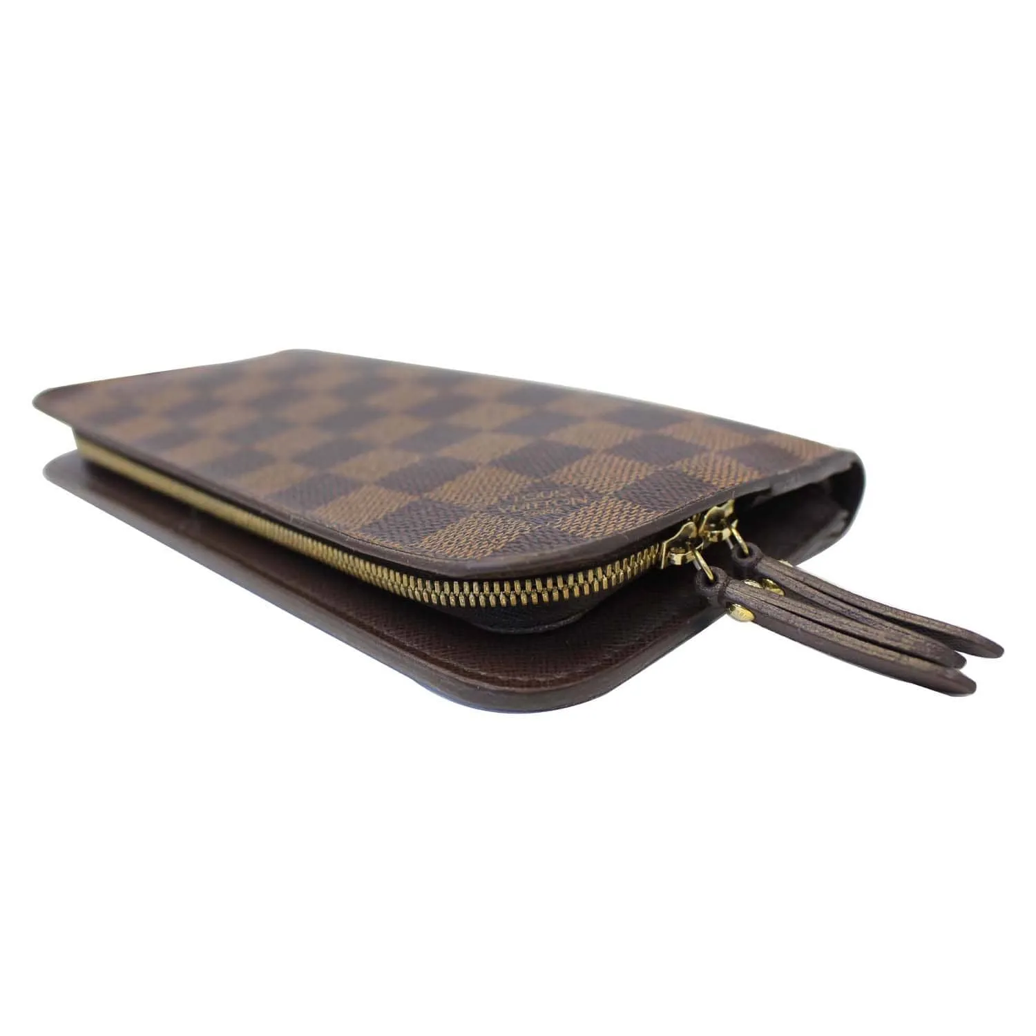 LOUIS VUITTON Insolite Damier Ebene Wallet Brown
