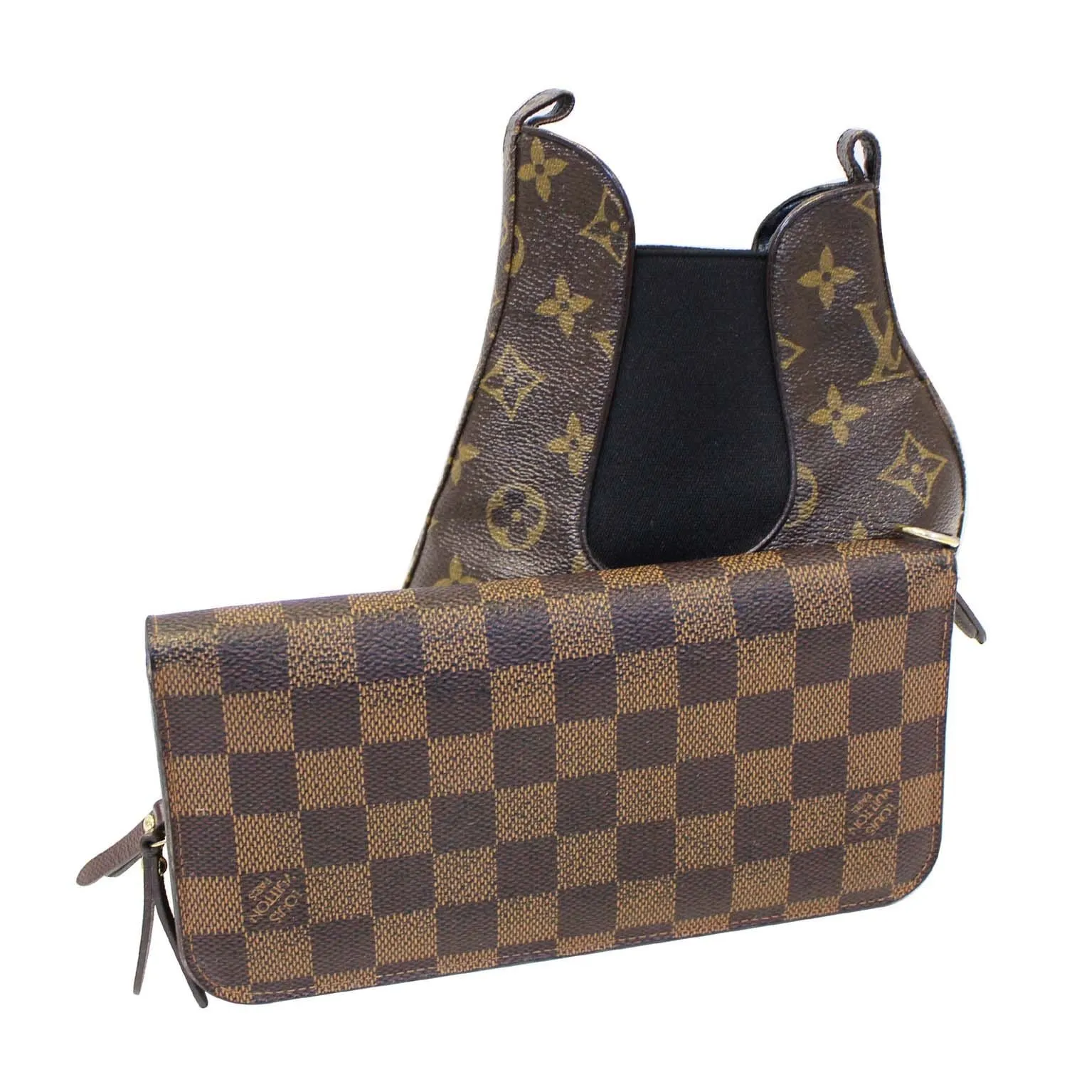 LOUIS VUITTON Insolite Damier Ebene Wallet Brown