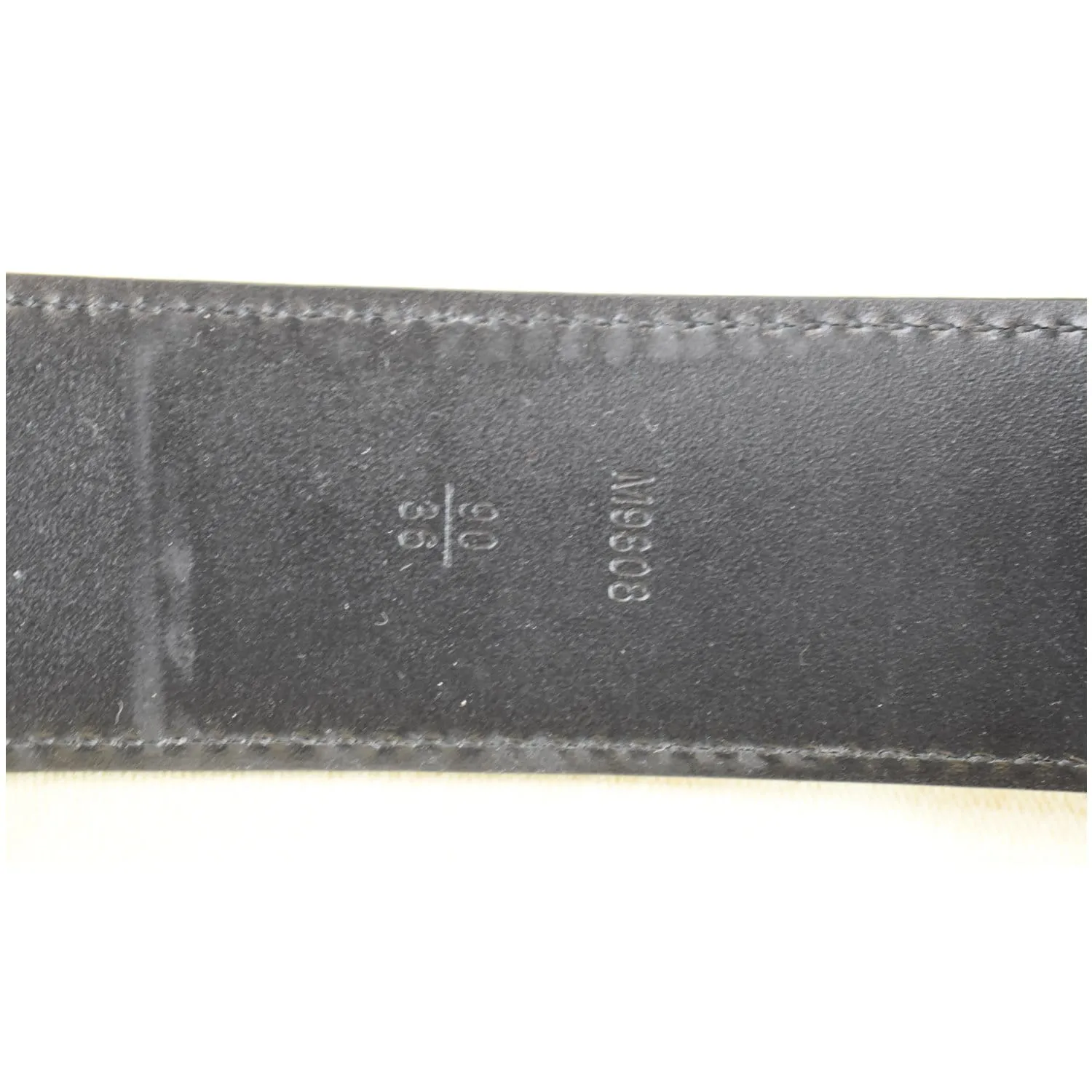 LOUIS VUITTON LV Initiales Damier Graphite Belt Black
