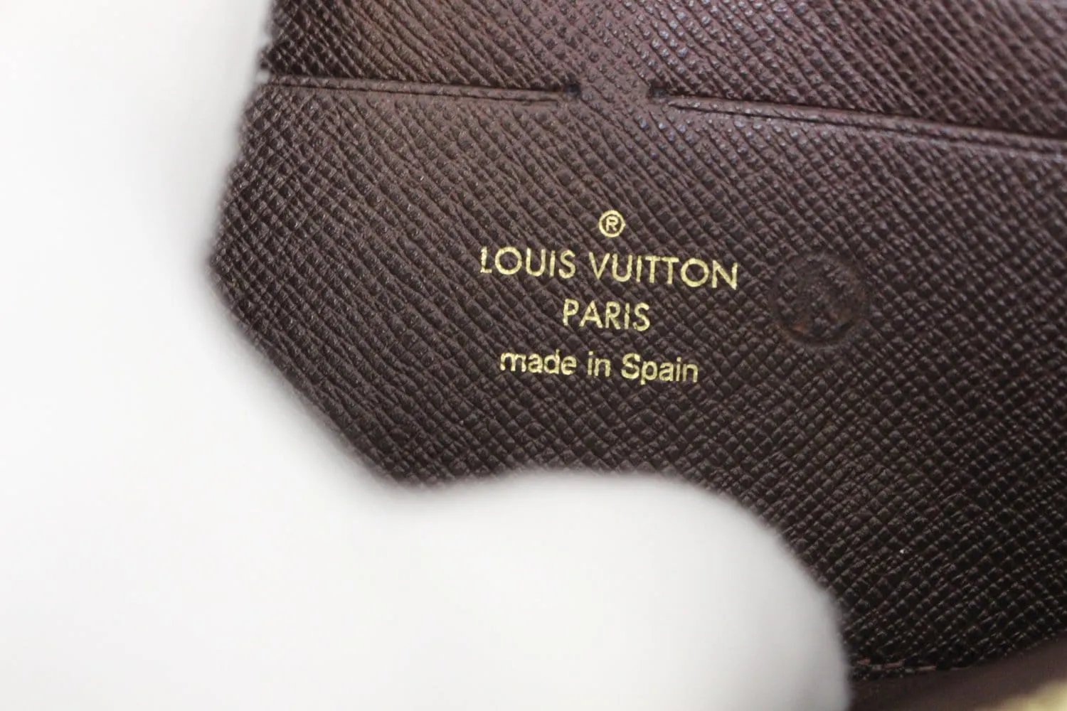 LOUIS VUITTON Mini Lin Ebene Monogram Zippy Wallet
