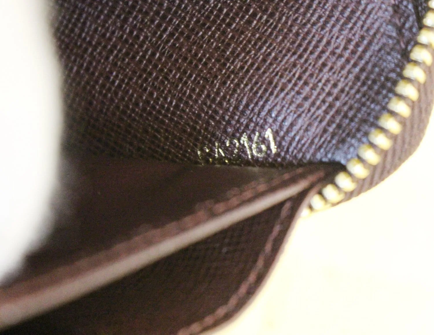 LOUIS VUITTON Mini Lin Ebene Monogram Zippy Wallet