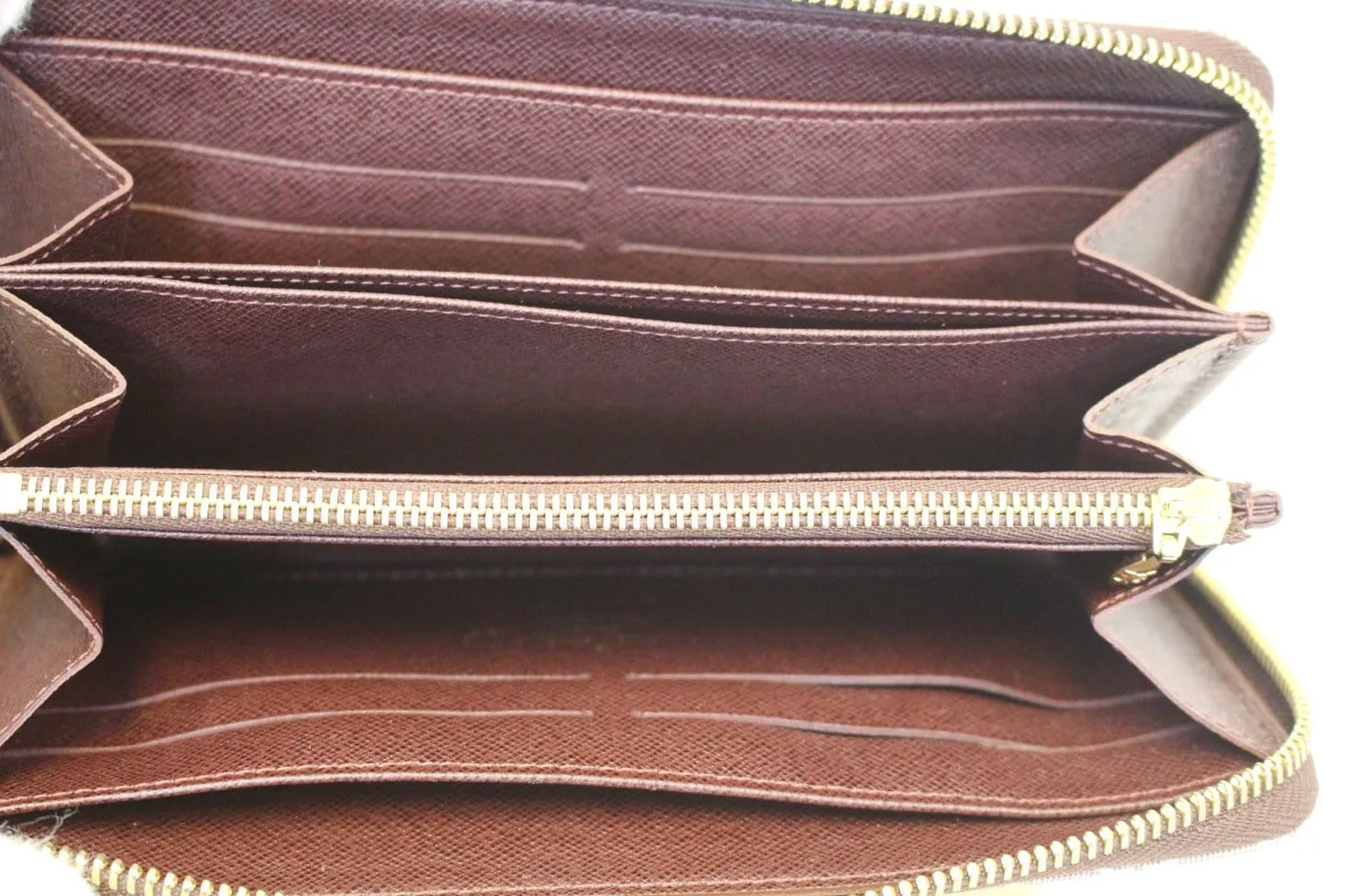 LOUIS VUITTON Mini Lin Ebene Monogram Zippy Wallet