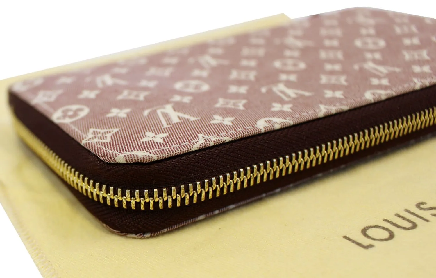 LOUIS VUITTON Mini Lin Ebene Monogram Zippy Wallet