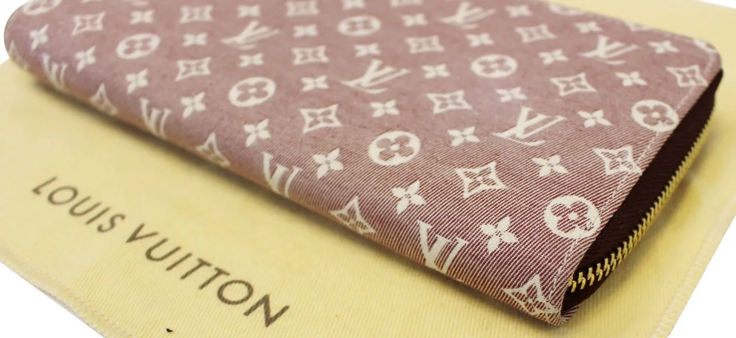 LOUIS VUITTON Mini Lin Ebene Monogram Zippy Wallet