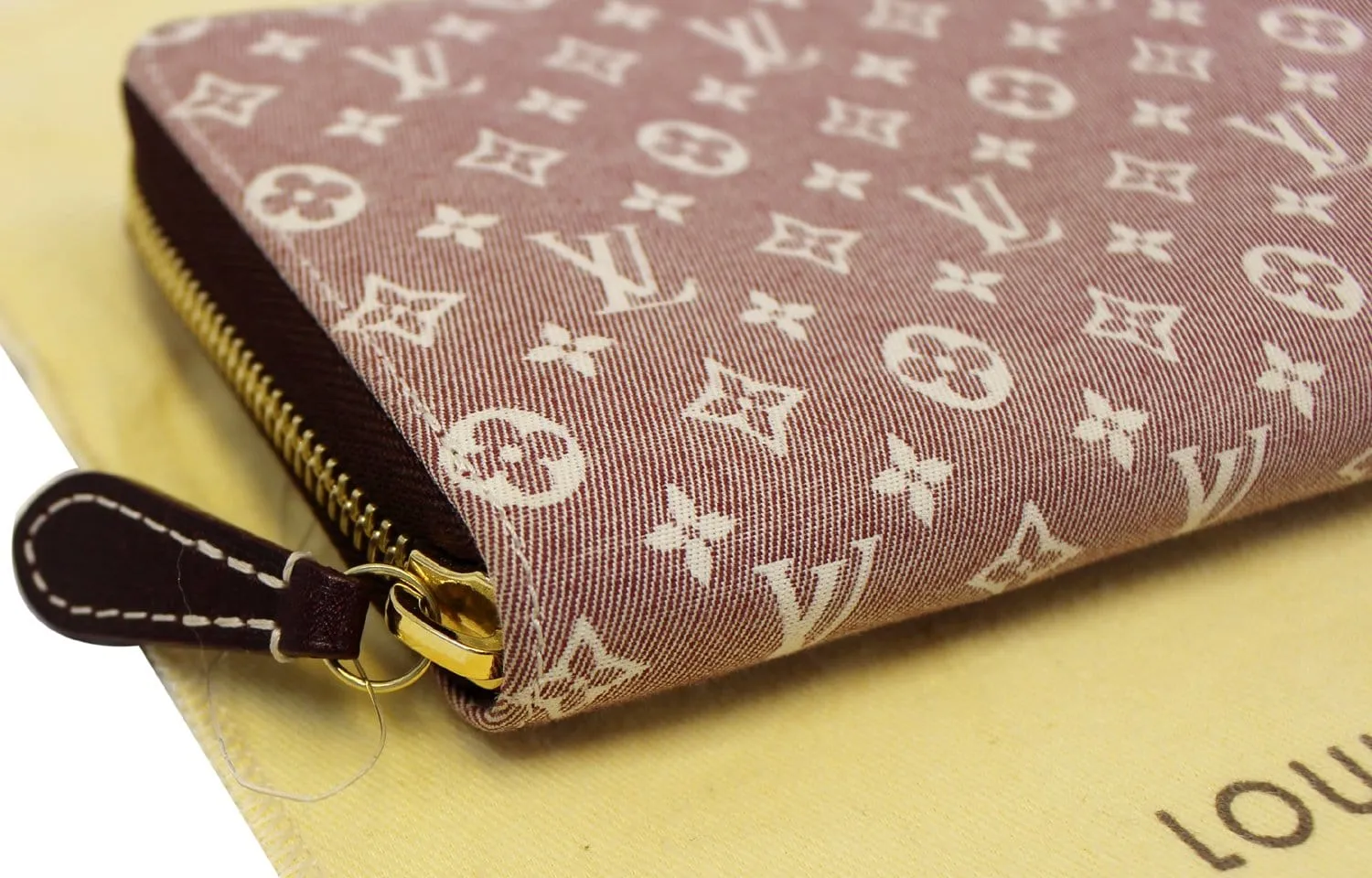 LOUIS VUITTON Mini Lin Ebene Monogram Zippy Wallet