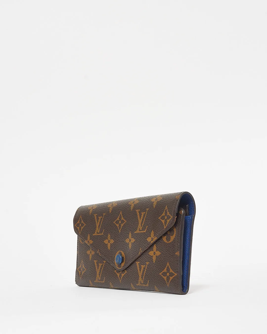 Louis Vuitton Monogram Canvas & Blue Josephine Wallet