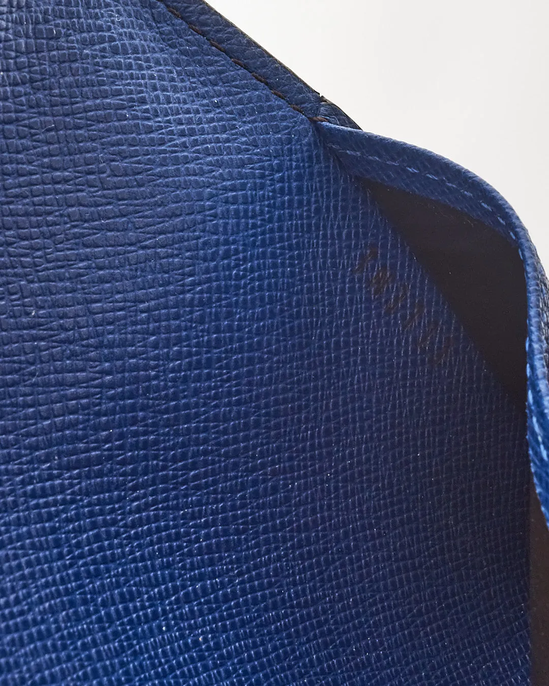 Louis Vuitton Monogram Canvas & Blue Josephine Wallet