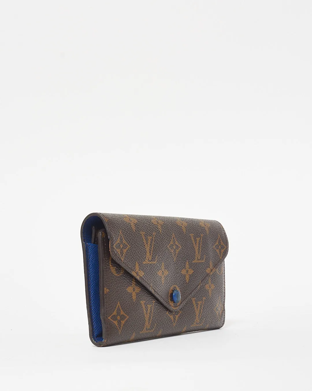 Louis Vuitton Monogram Canvas & Blue Josephine Wallet