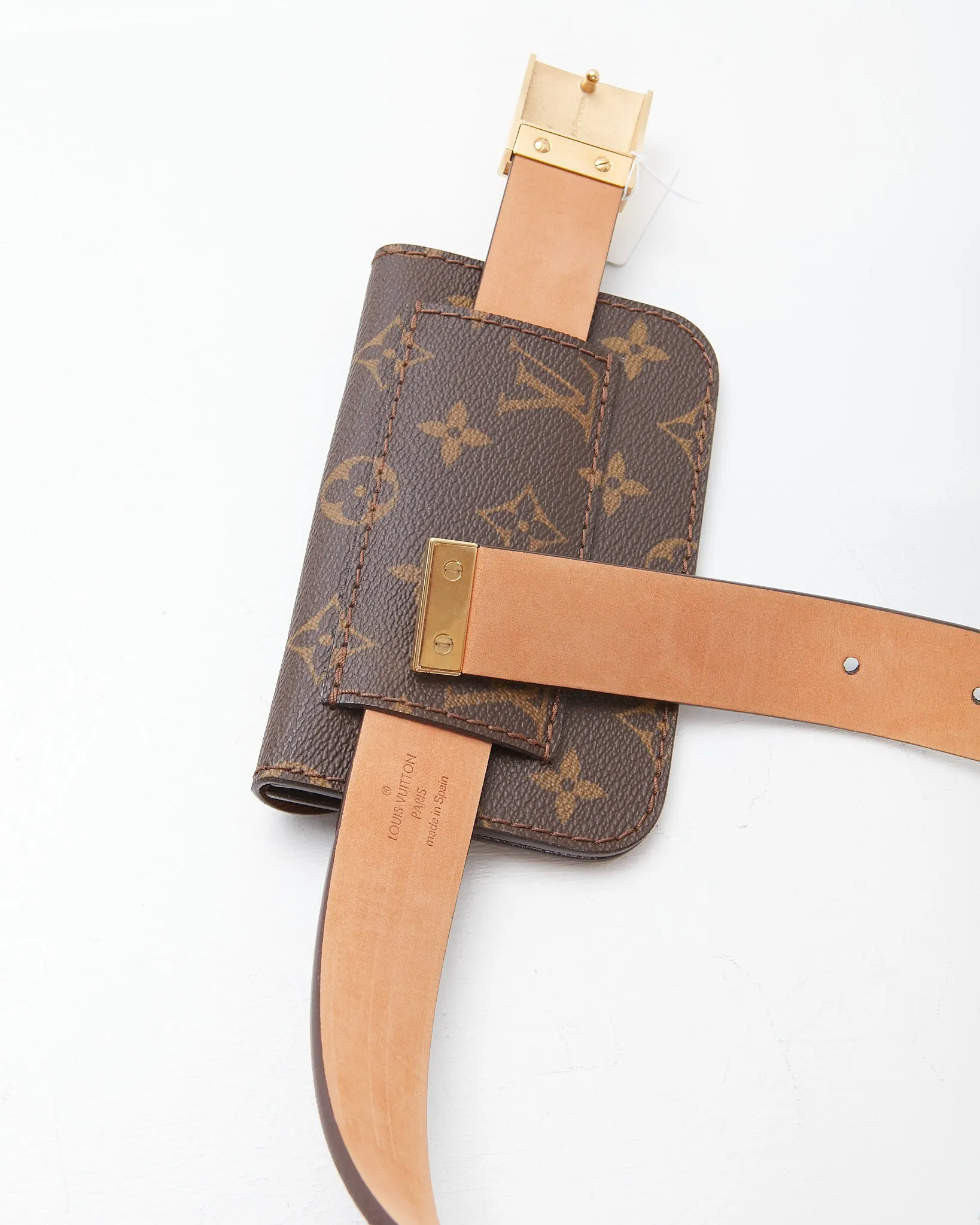 Louis Vuitton Monogram Canvas Belt with Pouch - 65