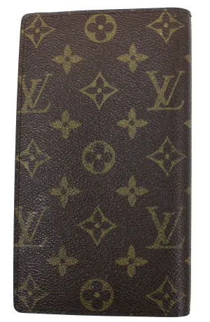 LOUIS VUITTON Monogram Canvas Brazza Brown Wallet