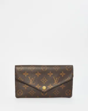Louis Vuitton Monogram Coated Canvas Sarah Wallet