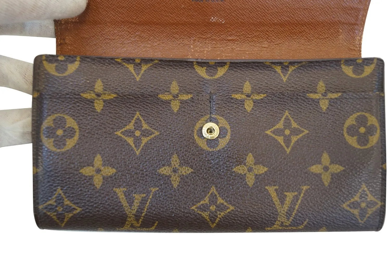 LOUIS VUITTON Monogram Sarah Long Wallet