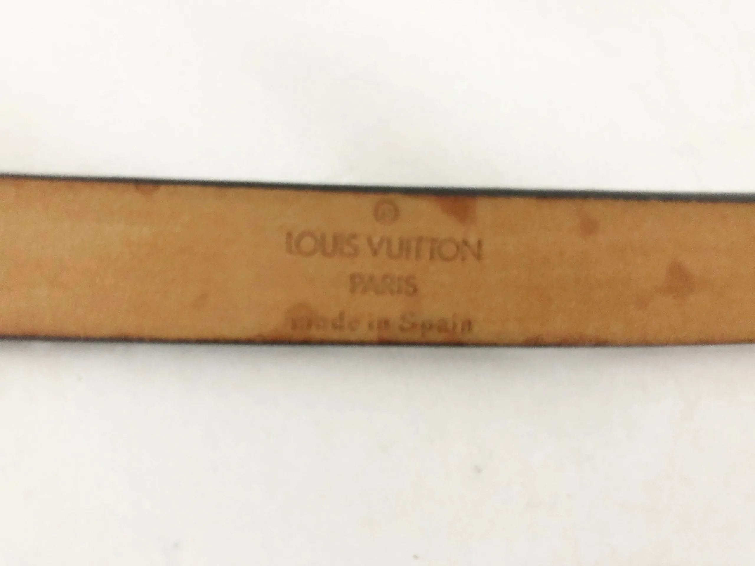 Louis Vuitton Skinny Leather Belt Size M-L