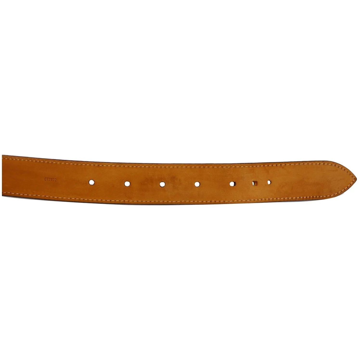 LOUIS VUITTON Tresor Damier Ebene Belt Brown Size 41