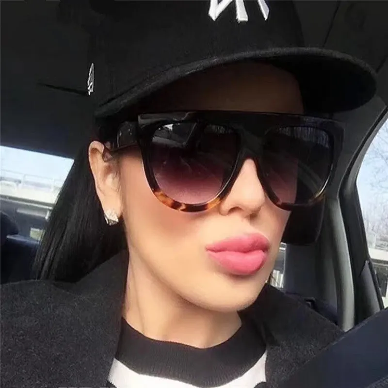 Luxury Vintage  Big Full Frame  Women sunglasses