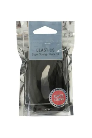 MAE 40-2208BK Elastic Super Strong Black 6pcs