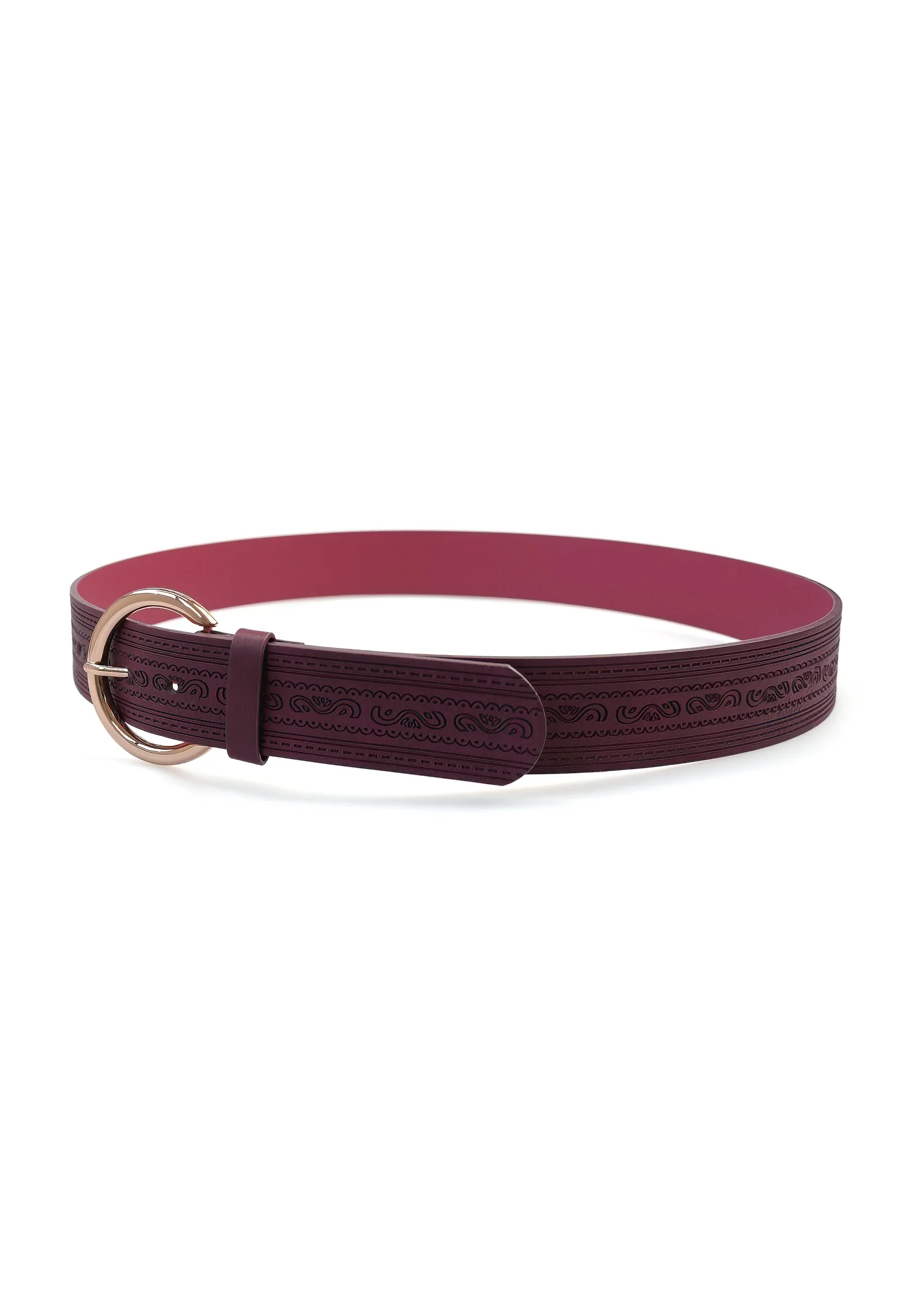 Magenta Designer Classic Belt