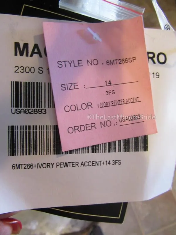 Maggie Sottero Collins 6MT266 Size 14 Petite