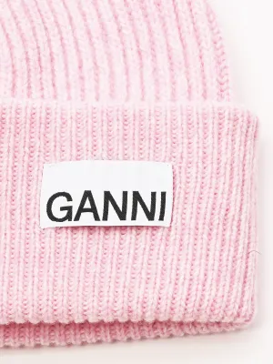 Mauve Chalk Light Structured Rib Knit Beanie