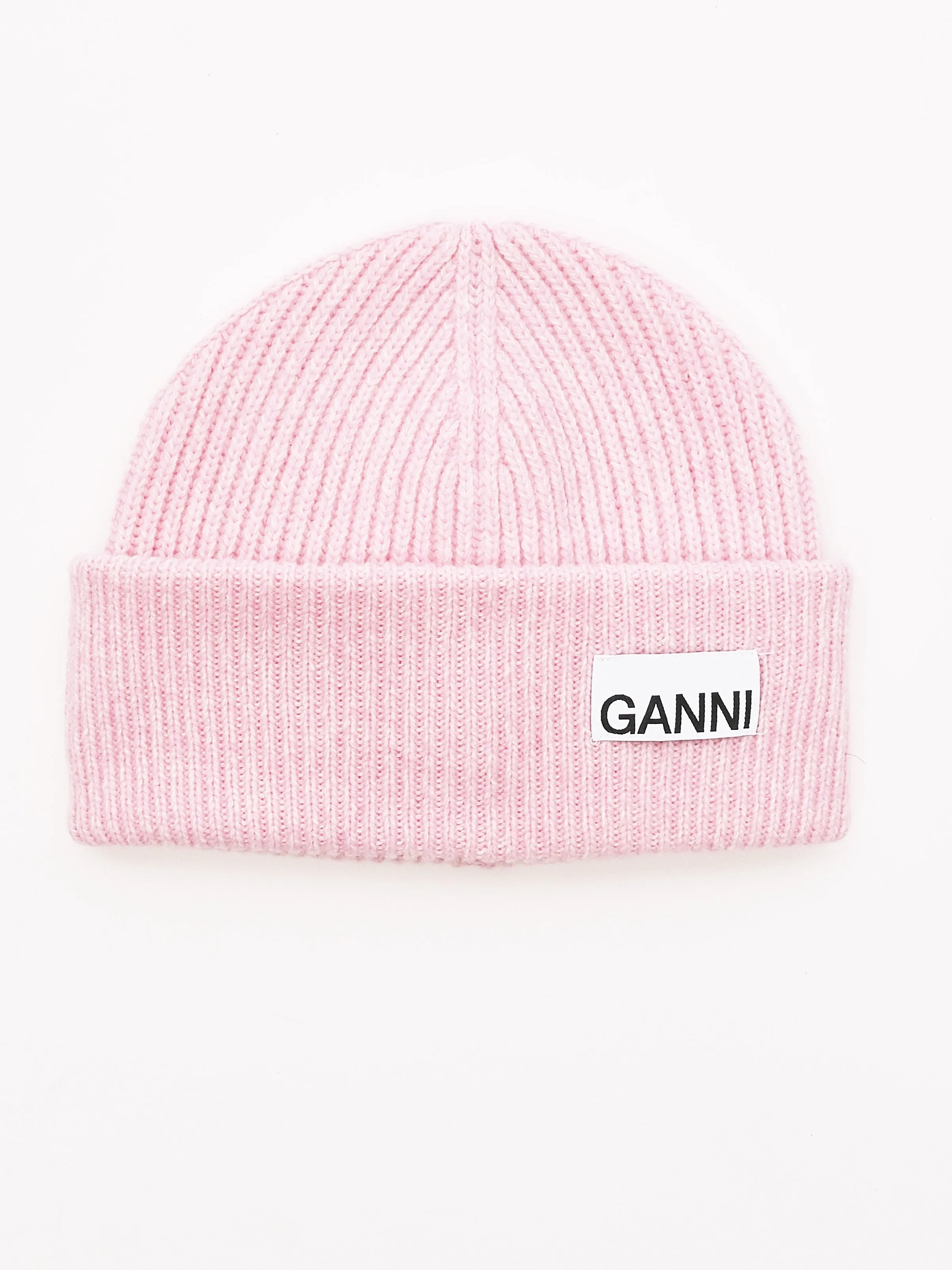 Mauve Chalk Light Structured Rib Knit Beanie