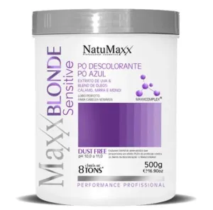 MaxxBlonde Sensitive Dust Free 8 Tones Blue Bleaching Powder 500g - Natumaxx