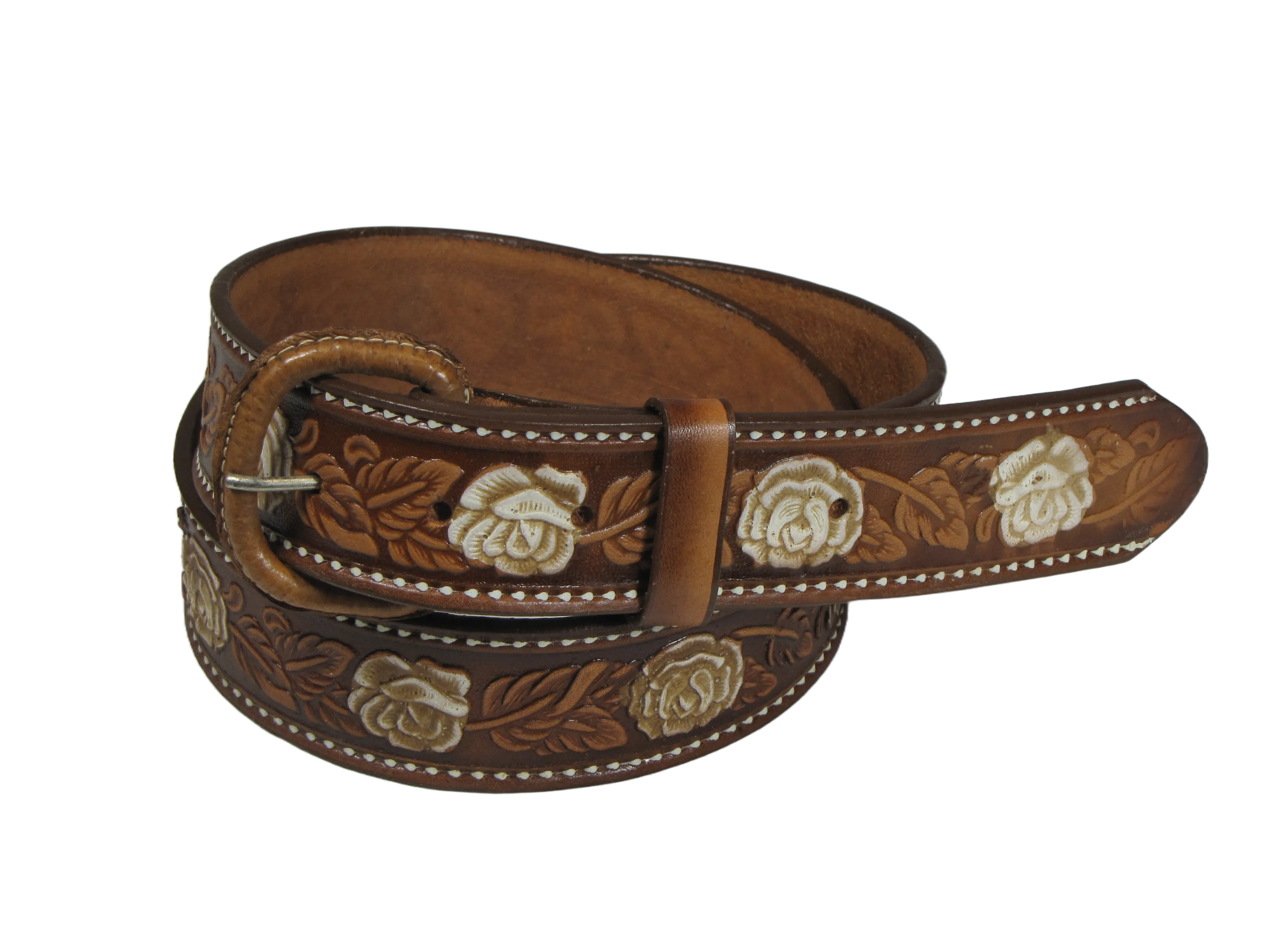 MB-12T  1 1/2" Embossed Belt - Roses