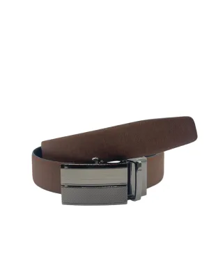 Mens Leather Belt Reversible with Auto-lock Buckle 35mm Trama [RR]