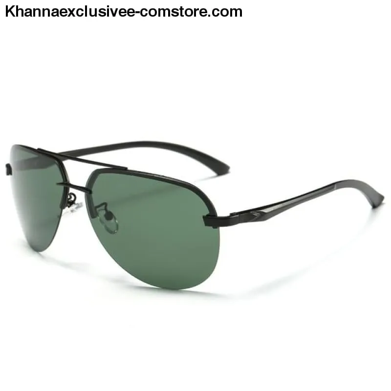 Men's Polarized Sunglasses Metal Alloy Driving Glasses UV 400 Protection Air Pilot Goggles