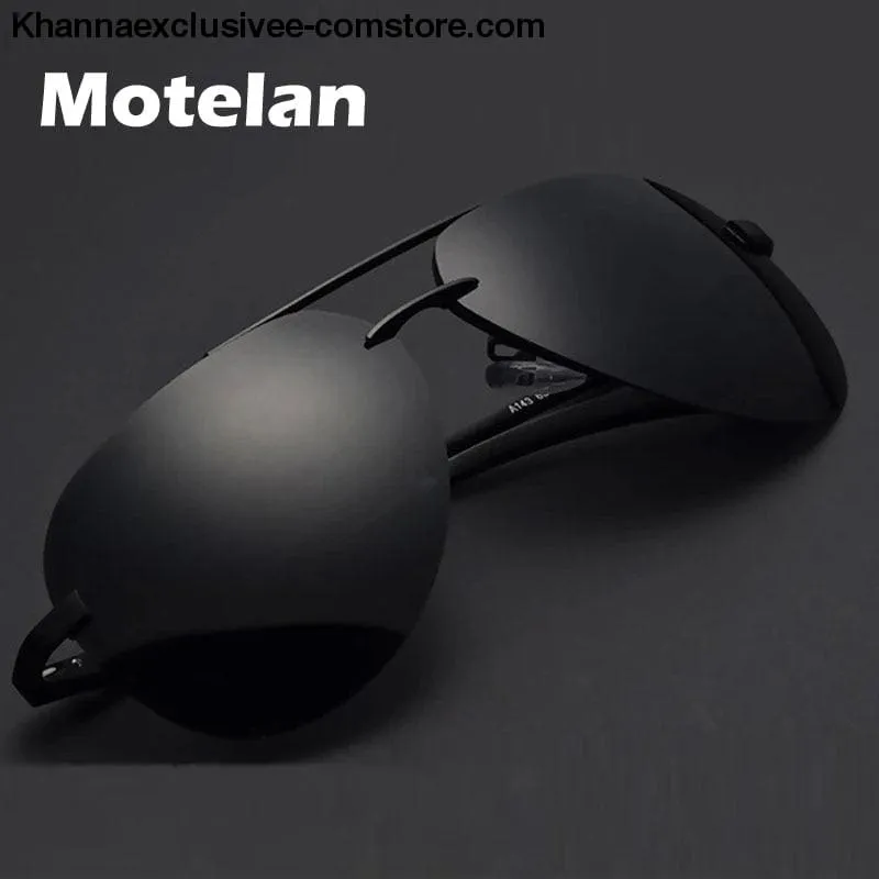 Men's Polarized Sunglasses Metal Alloy Driving Glasses UV 400 Protection Air Pilot Goggles