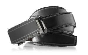 Men's Roxoni Ultra Soft Geniune Leather Rachet Rectangular Prism Dress Belt