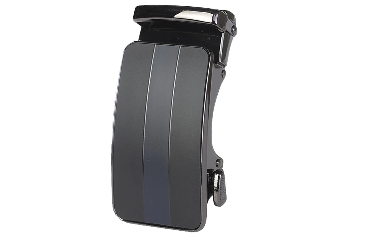 Men's Roxoni Ultra Soft Geniune Leather Rachet Rectangular Prism Dress Belt