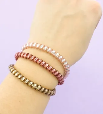 Metallic Coil Hair Bands