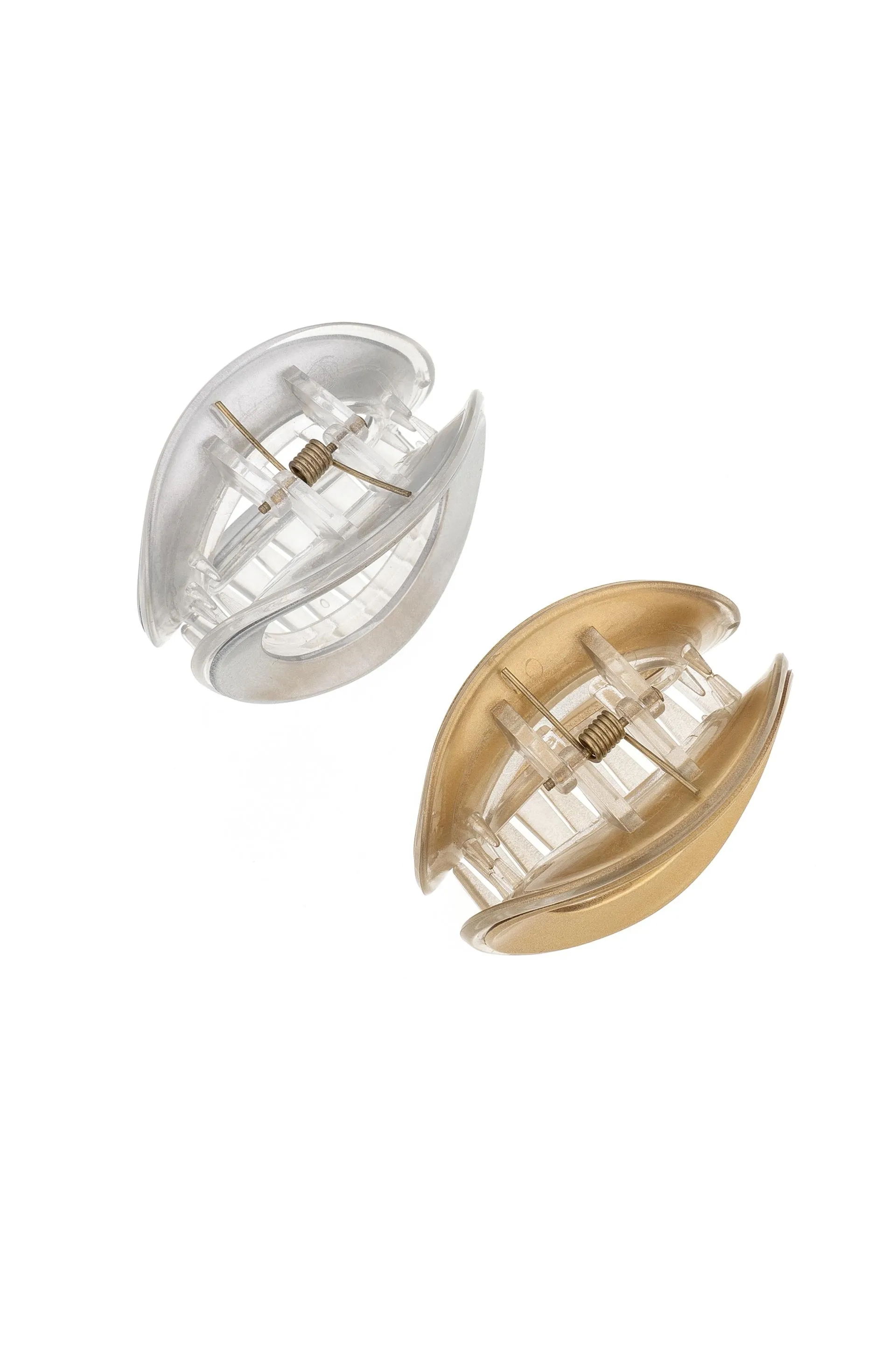 Metallic Duo Hair Claw Set