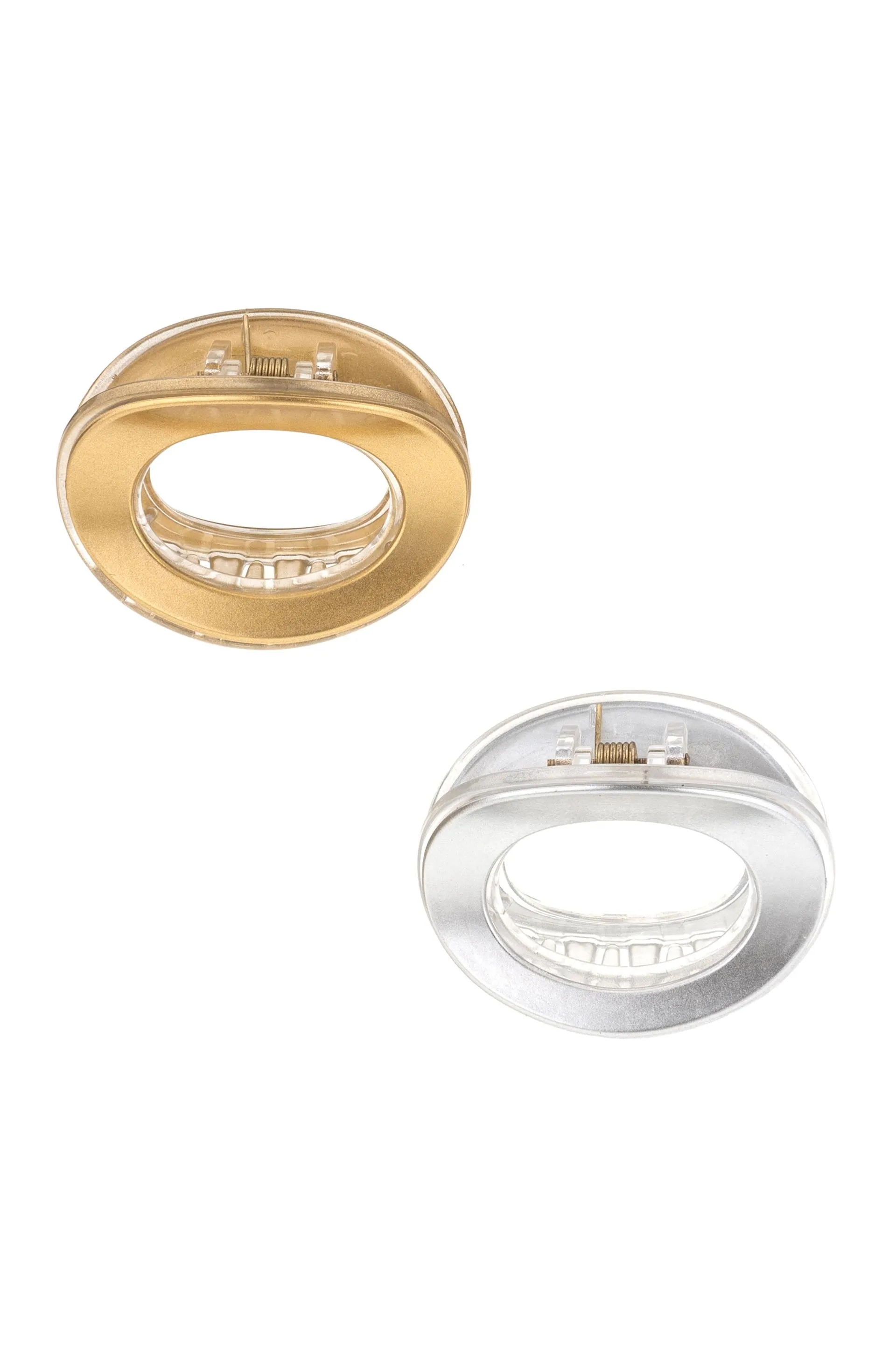 Metallic Duo Hair Claw Set
