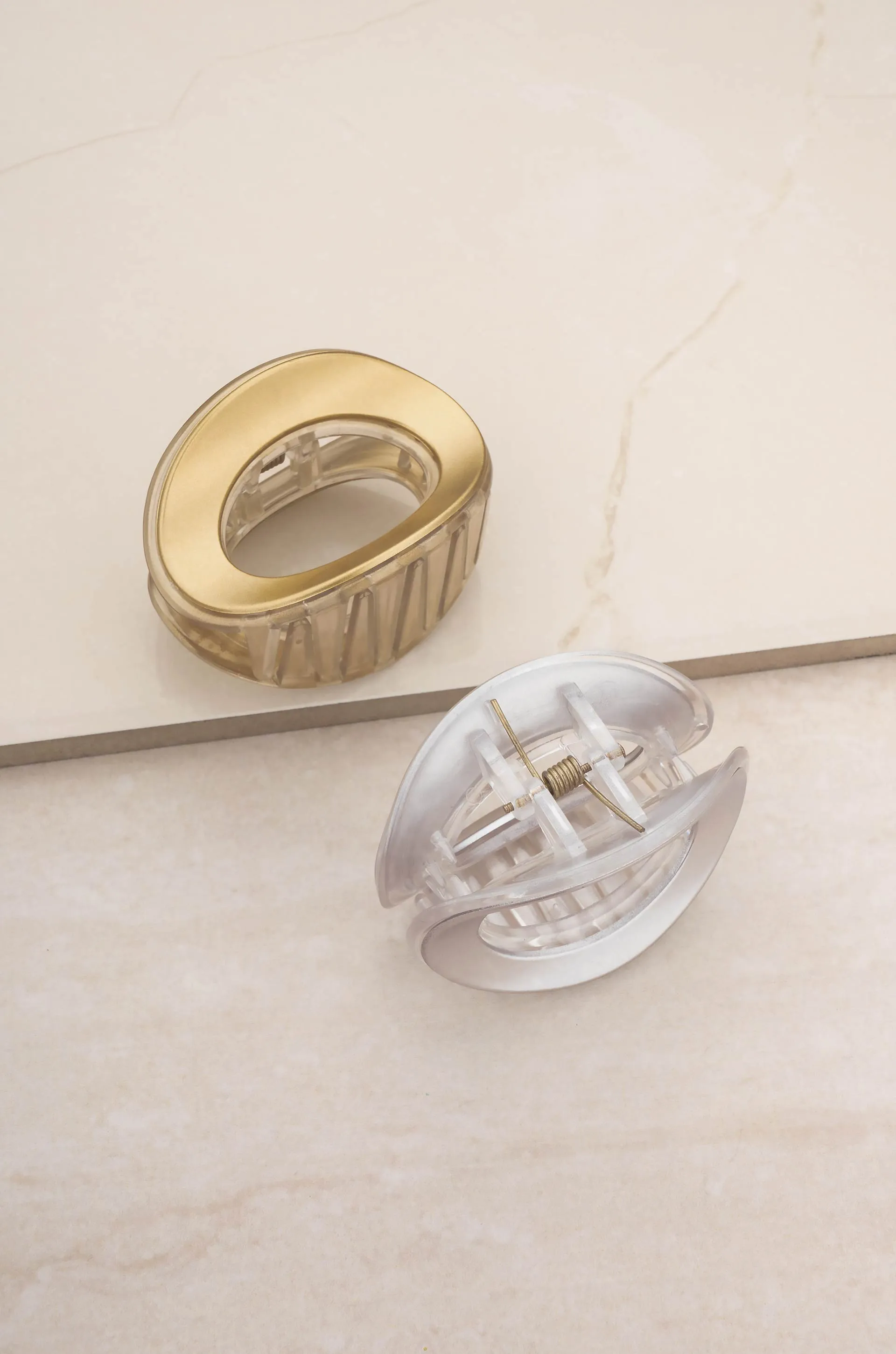 Metallic Duo Hair Claw Set
