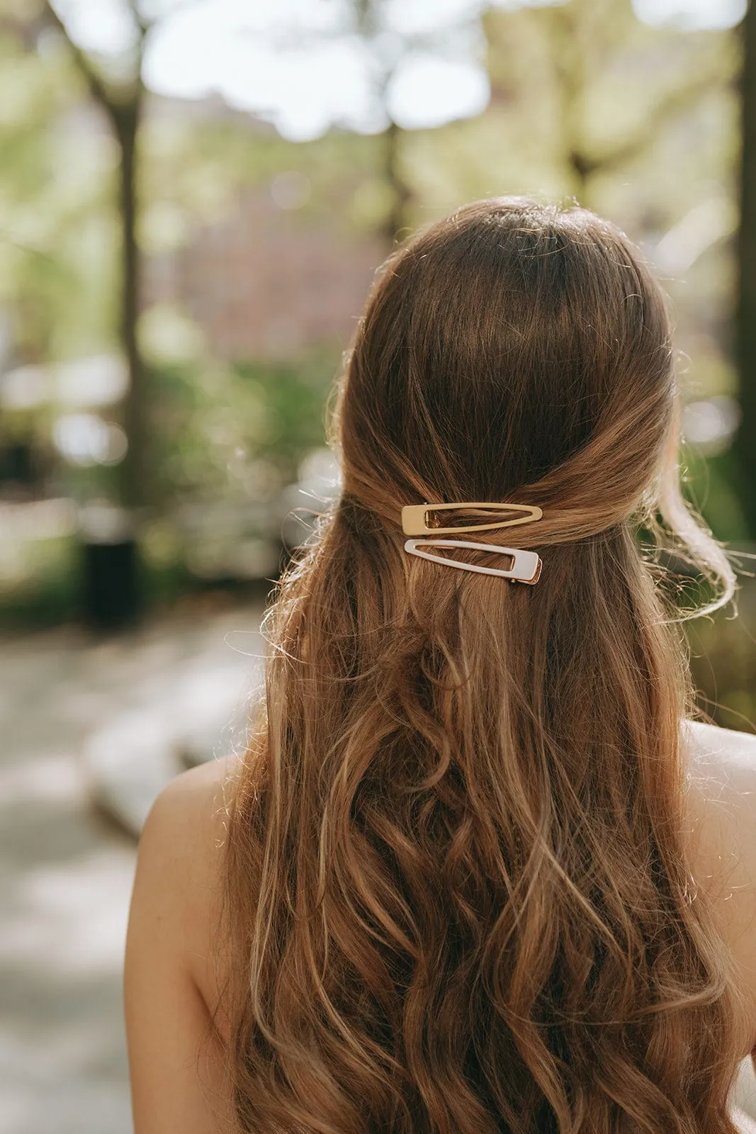 Metallic Hair Clip Trio Set