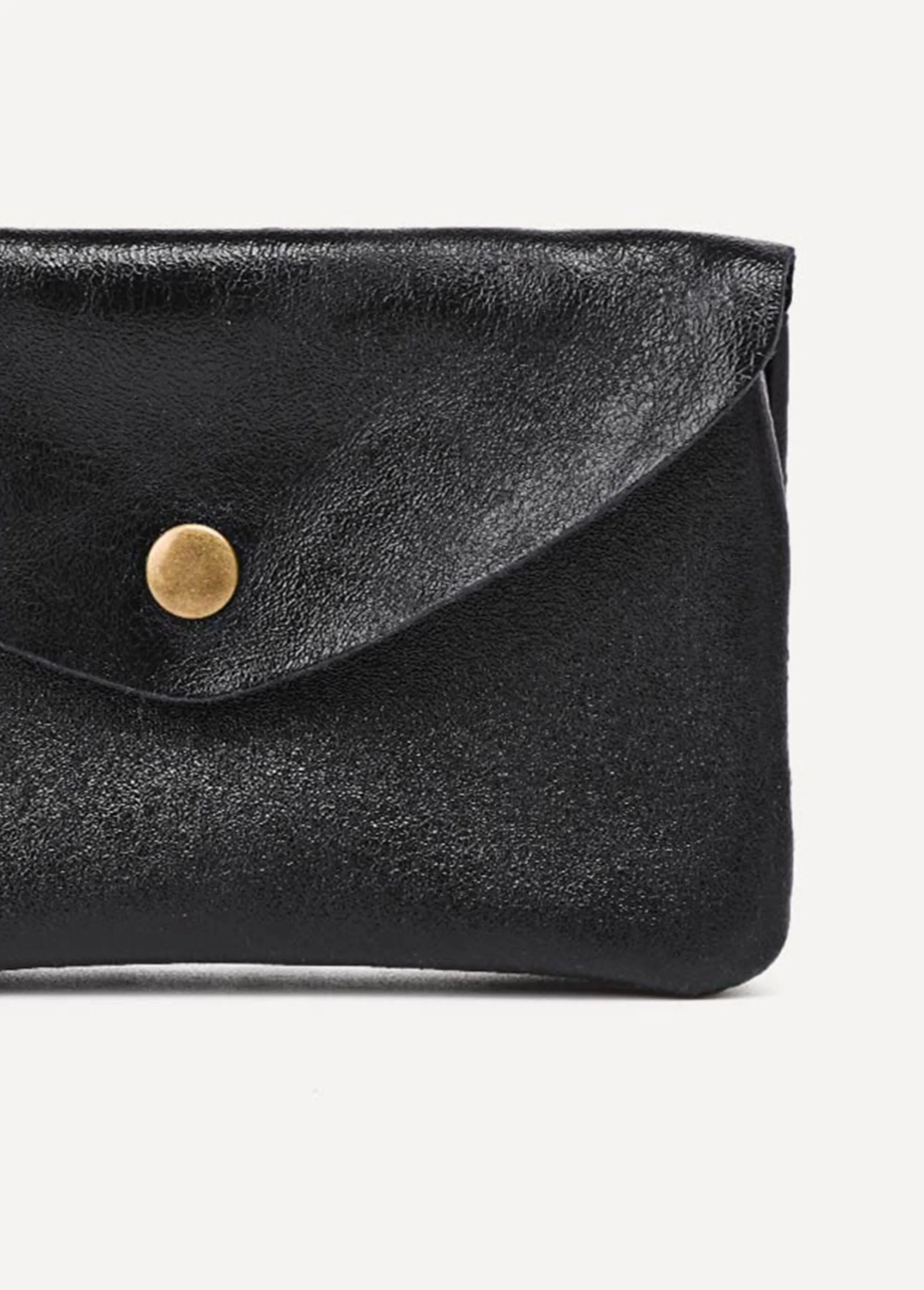 Metallic leather wallet