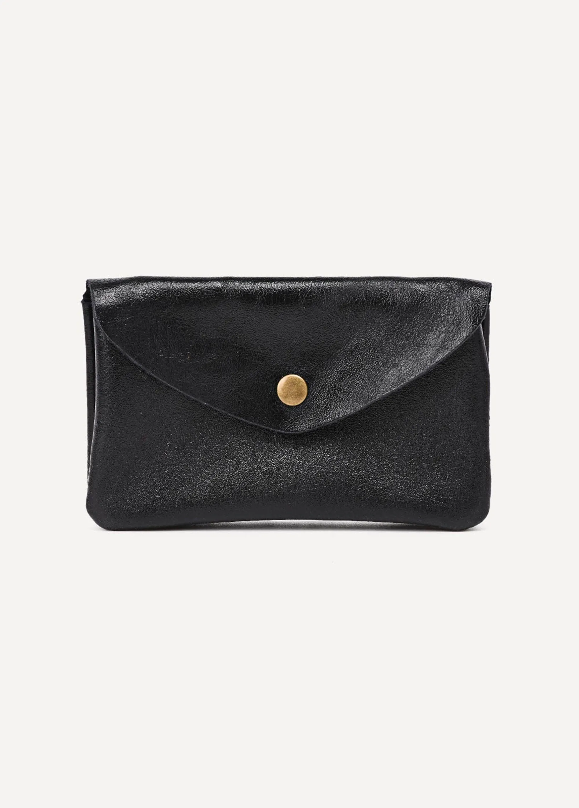 Metallic leather wallet