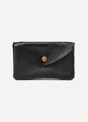 Metallic leather wallet