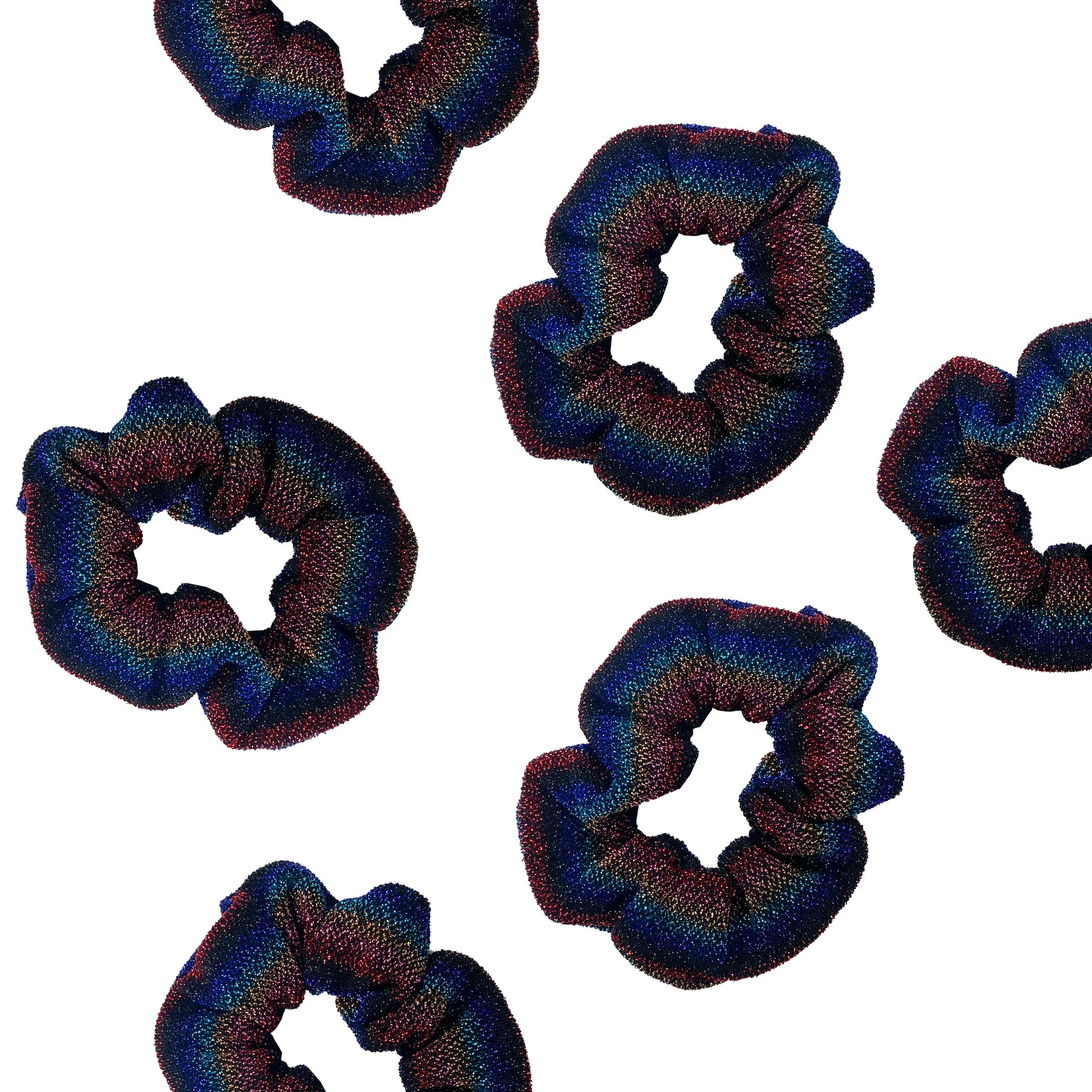 METALLIC RAINBOW SCRUNCHIE BRACELET