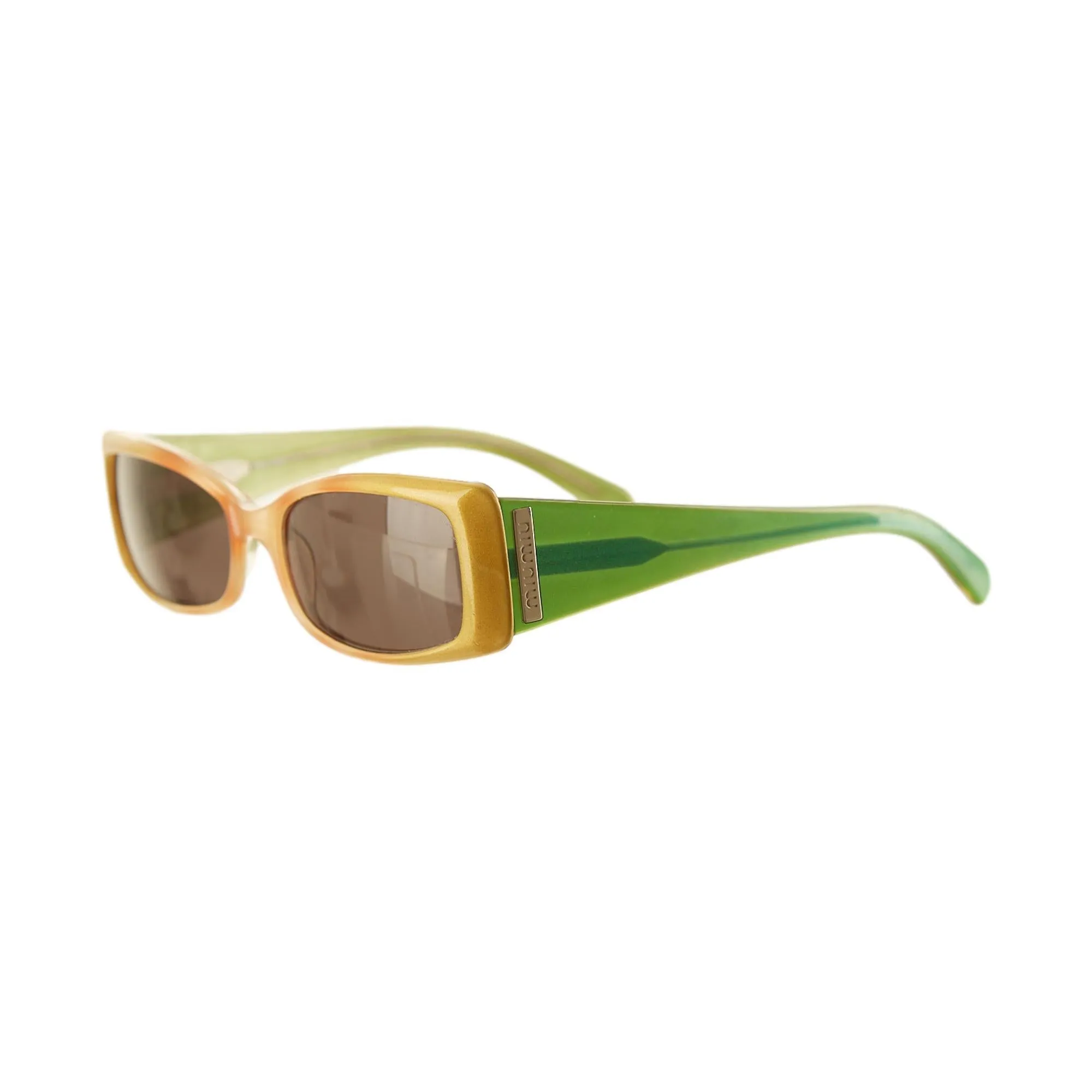 Miu Miu Color Block Logo Sunglasses