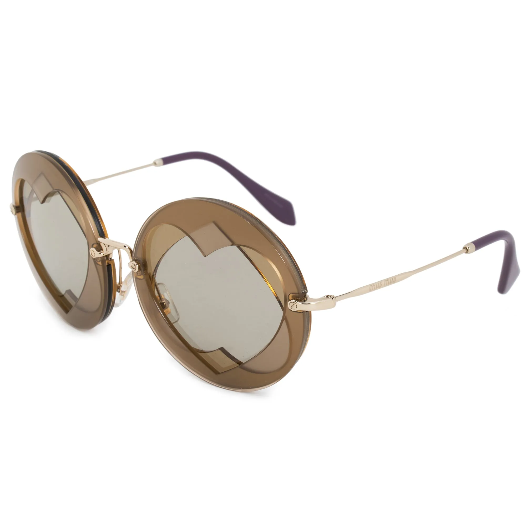Miu Miu Round Sunglasses SMU01SS VA25J2 62
