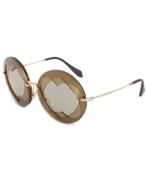 Miu Miu Round Sunglasses SMU01SS VA25J2 62