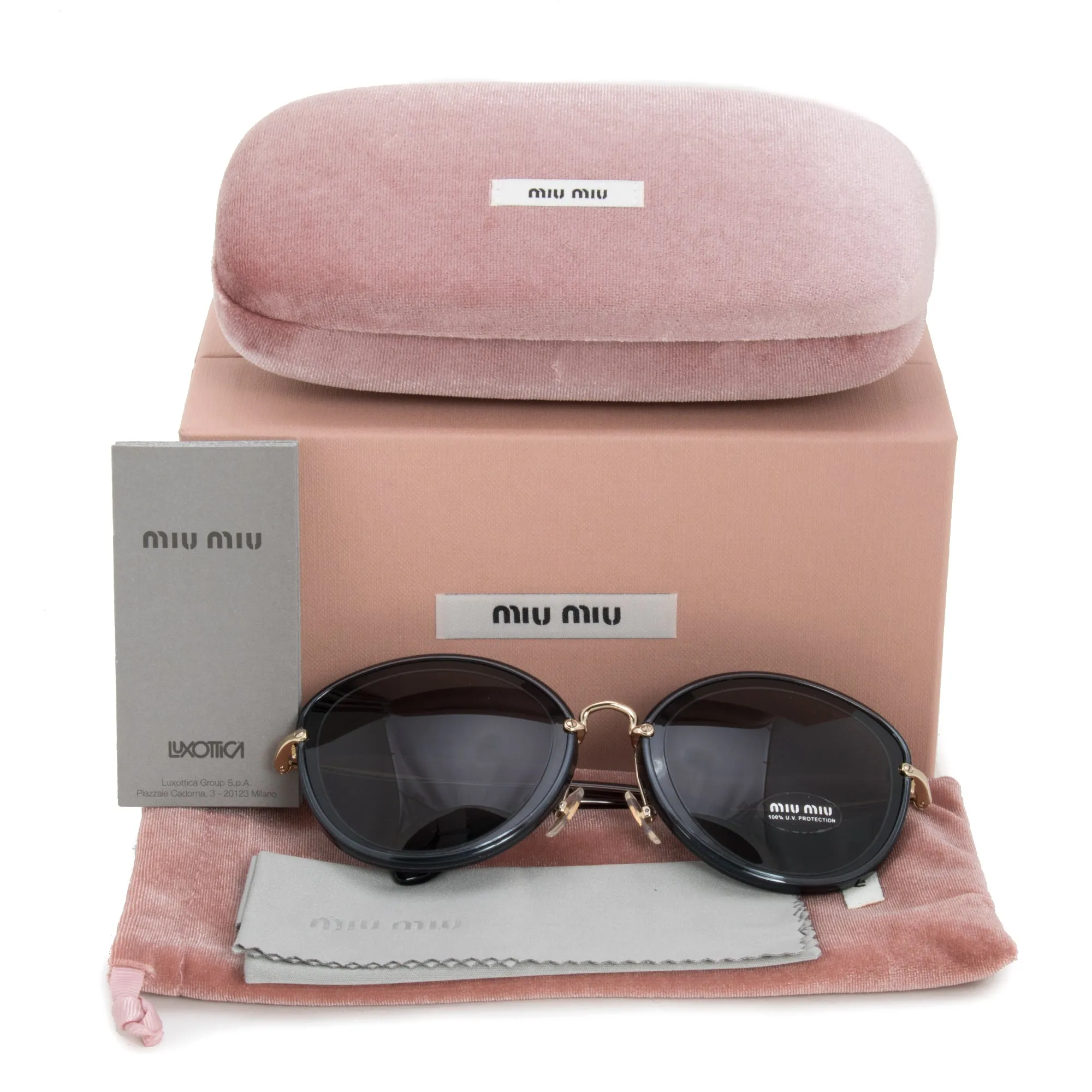 Miu Miu Round Sunglasses SMU50RS 1AB9K1 54