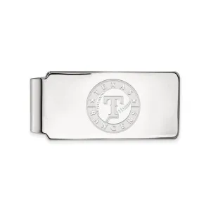 MLB Licensed Sterling Silver Texas Rangers Money Clip