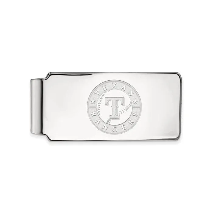 MLB Licensed Sterling Silver Texas Rangers Money Clip