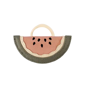 Nanoe Fruit Hair Tie | Watermelon | Rose Dawn Classic Leather