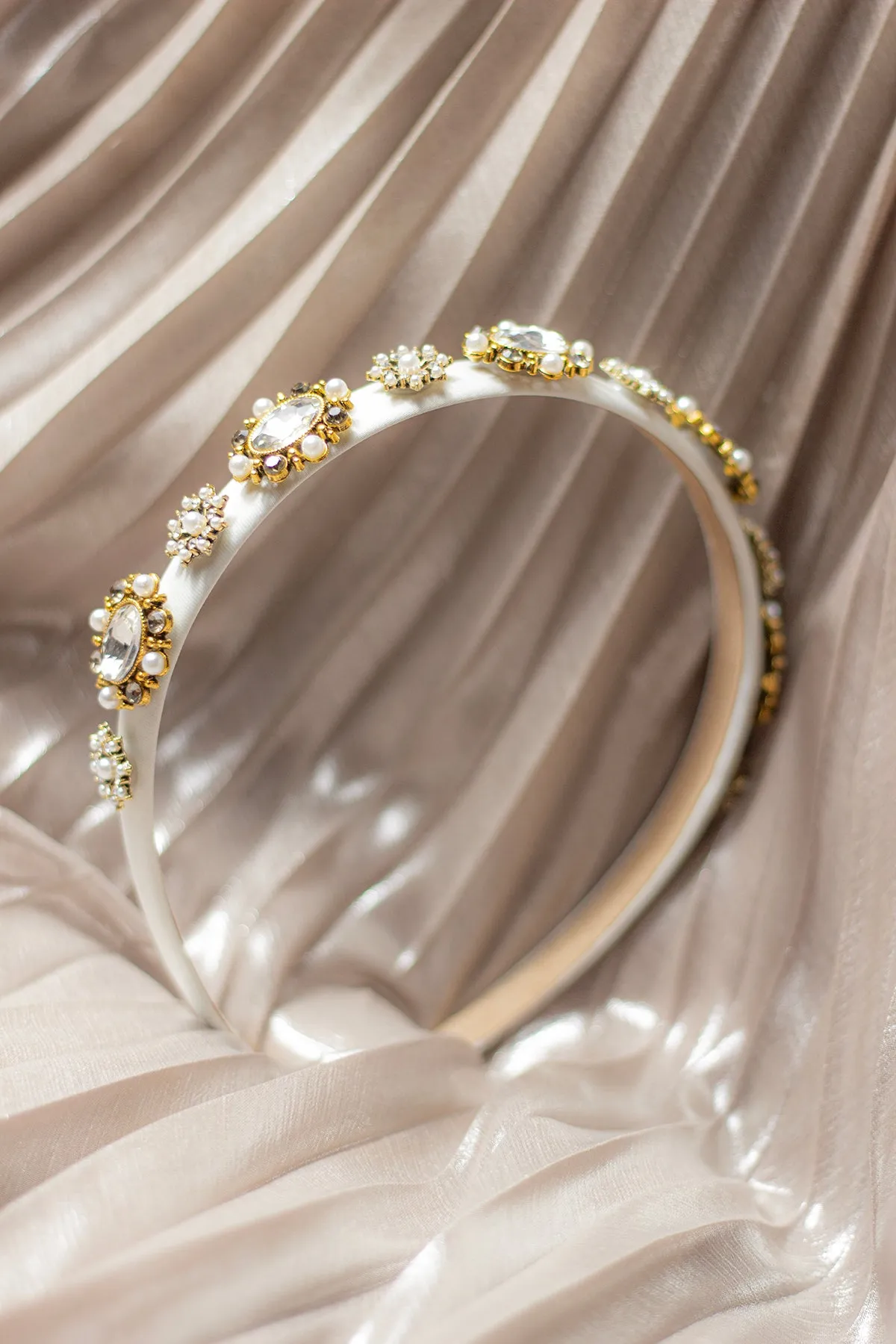 Narrow Jewel Diamante Headband